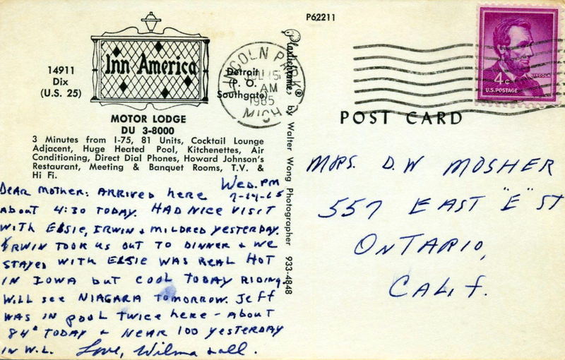 Inn America - Old Postcard Photo
